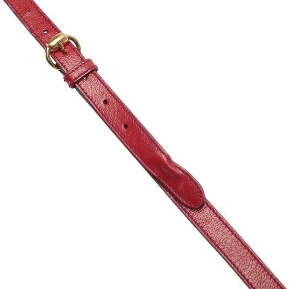 GUCCI Red Leather Shoulder Bag - Picture 4 of 16